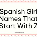 Spanish Girl Names That Start With Z