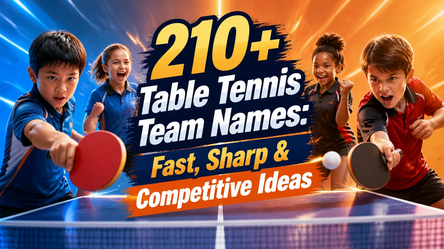 table tennis team names