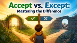 accept vs except whats the difference