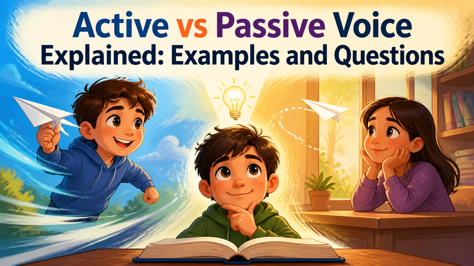 active vs passive voice explained examples questions 2