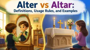 alter vs altar definition with examples
