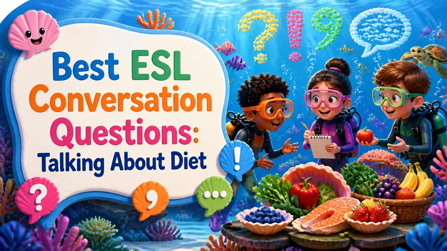 best esl conversation questions on talking about diet