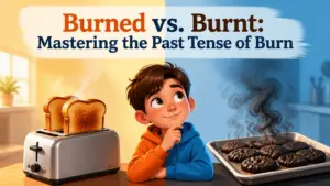 is it burned or burnt whats the past tense of burn