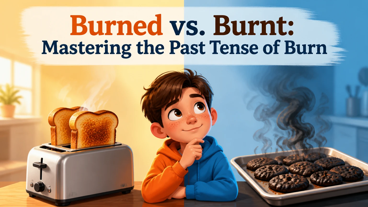 is it burned or burnt whats the past tense of burn