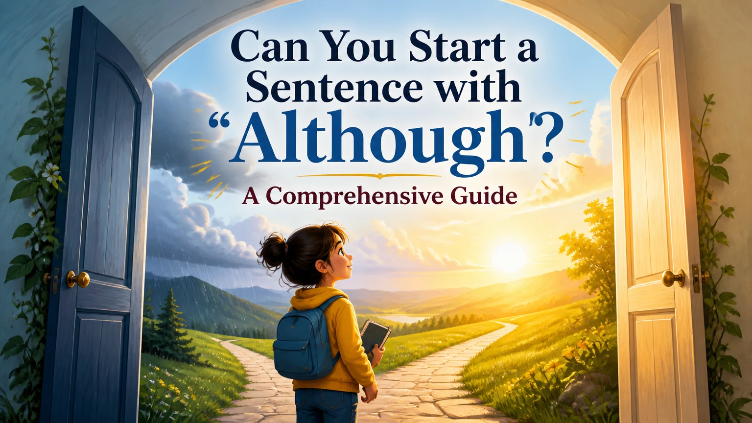 can you start a sentence with although
