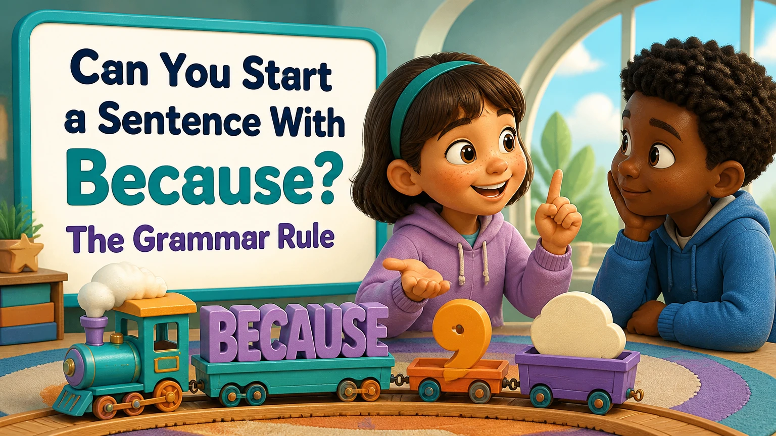 can you start a sentence with because 2