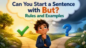 can you start a sentence with but