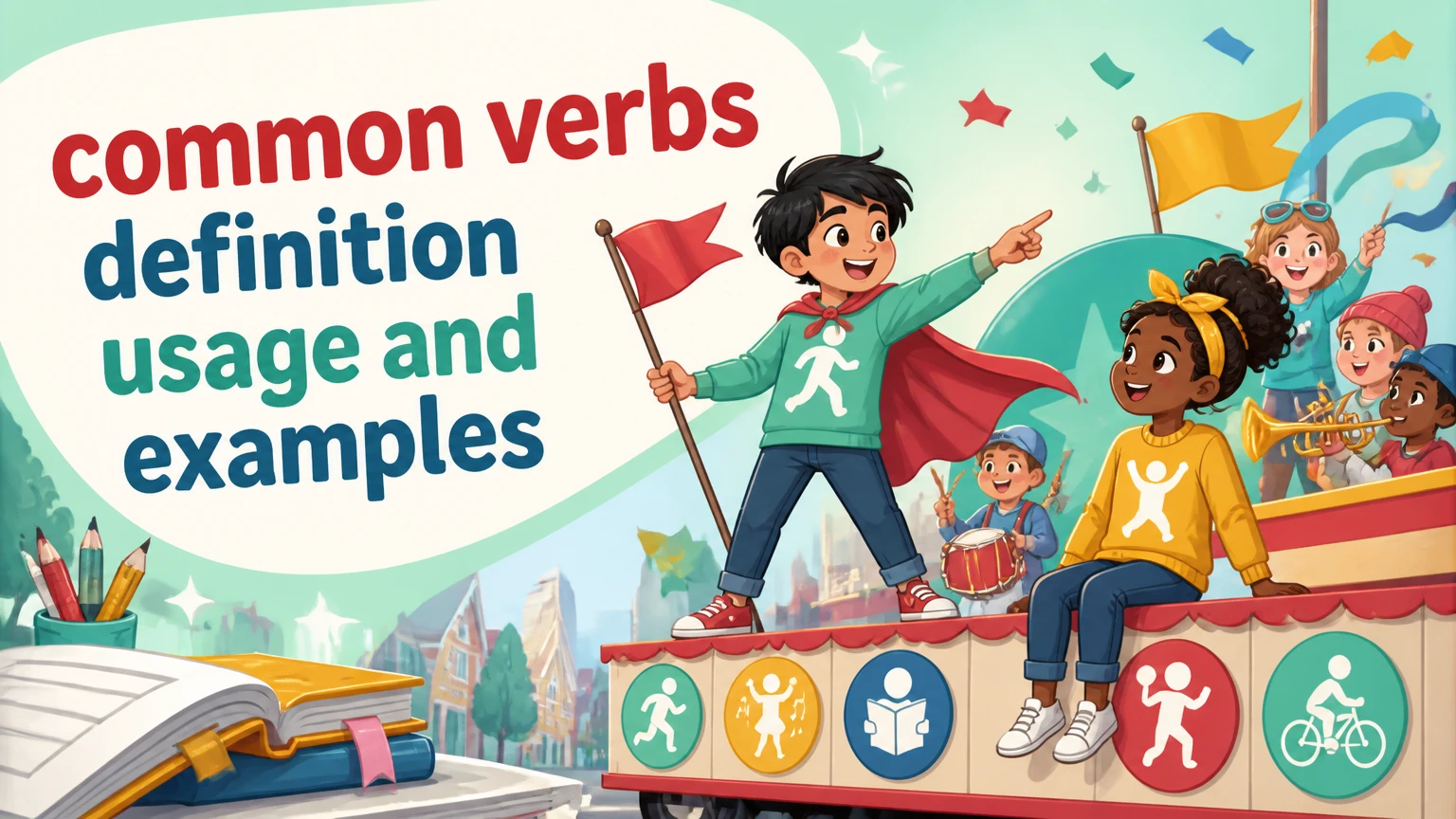 common verbs definition usage and examples