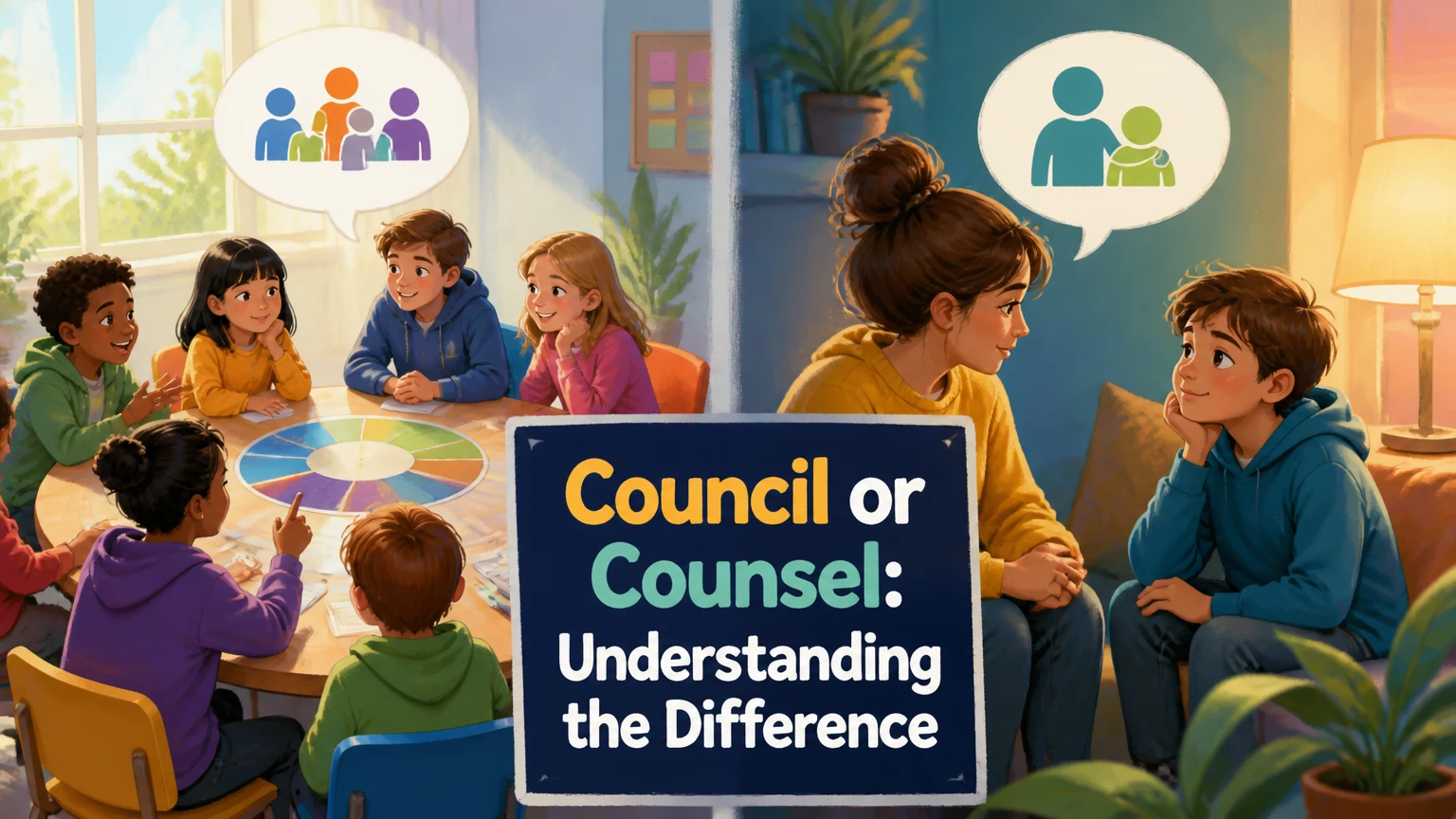 council or counsel meaning usage examples