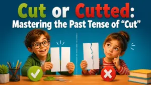 is it cutted or cut which is the correct past tense of cut
