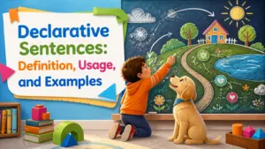declarative sentences definition usage and examples