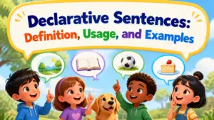declarative sentences definition usage and examples 2
