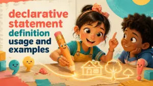 declarative statement definition usage and examples