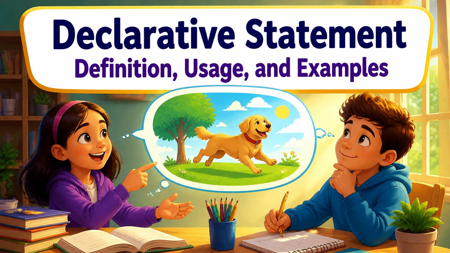 declarative statement definition usage and examples 2