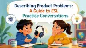describing product problems esl practice conversations