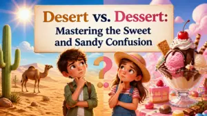 desert vs dessert whats the difference