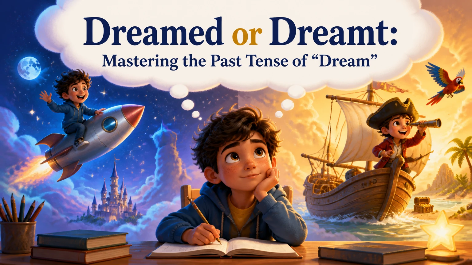 whats the past tense of dream dreamed or dreamt