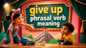 give up phrasal verb meaning