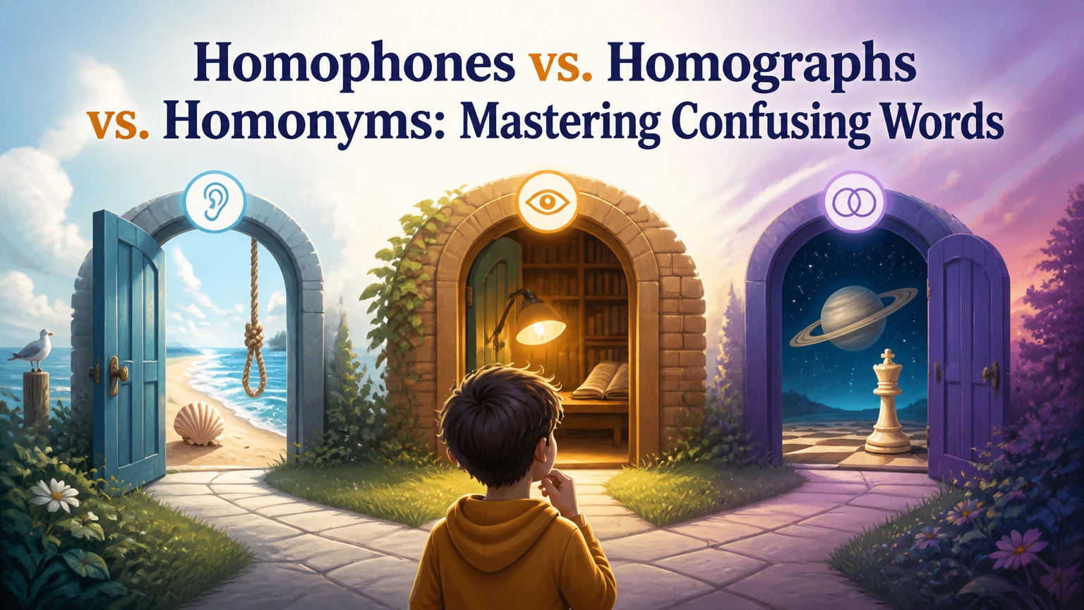 homophones vs homonyms homographs