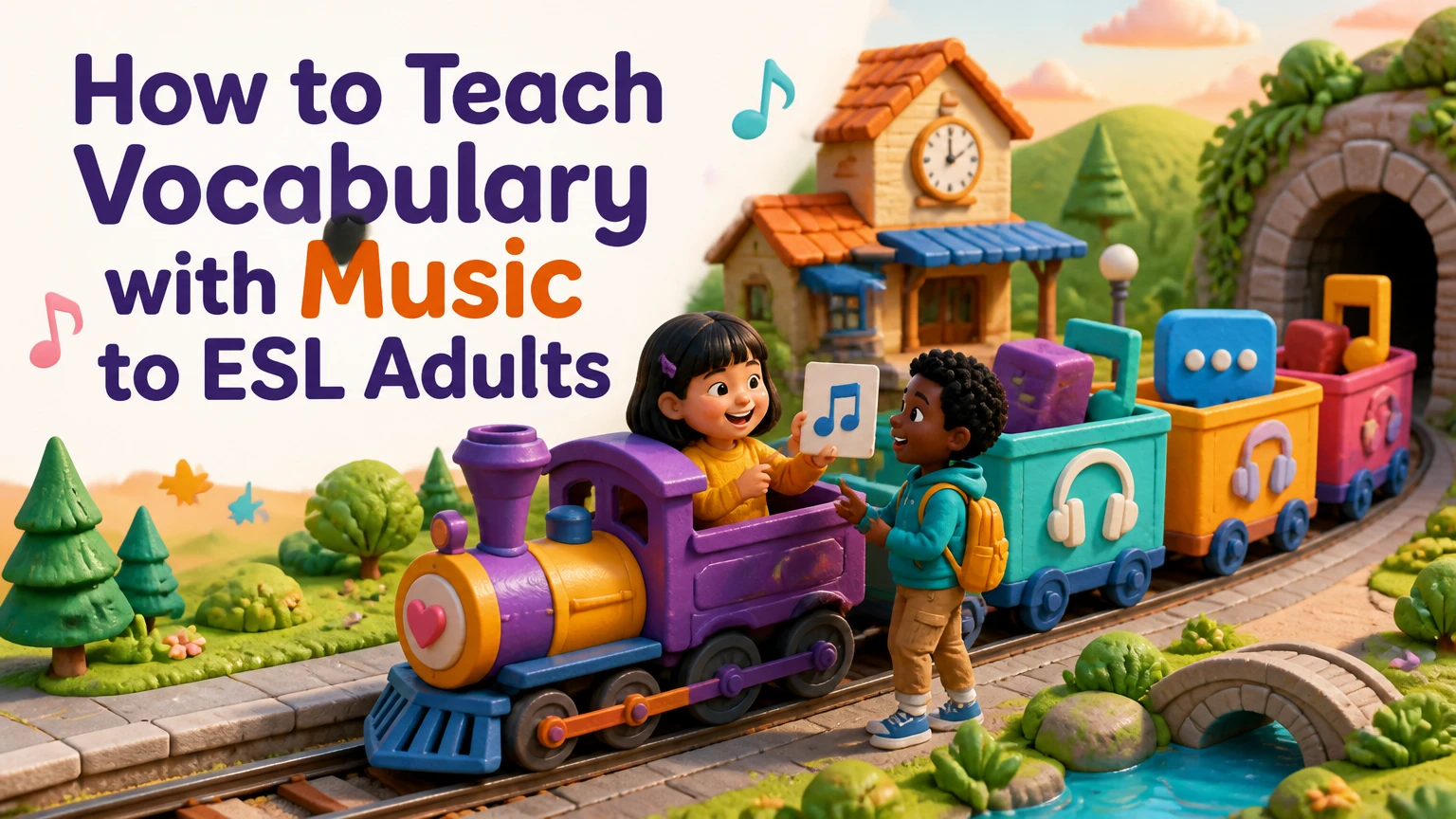 how to teach vocabulary with music to esl adults