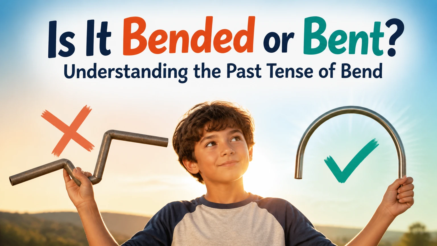 is it bended or bent whats the past tense of bend