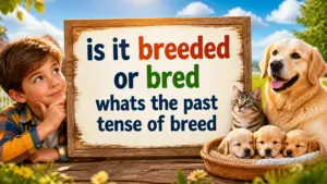 is it breeded or bred whats the past tense of breed