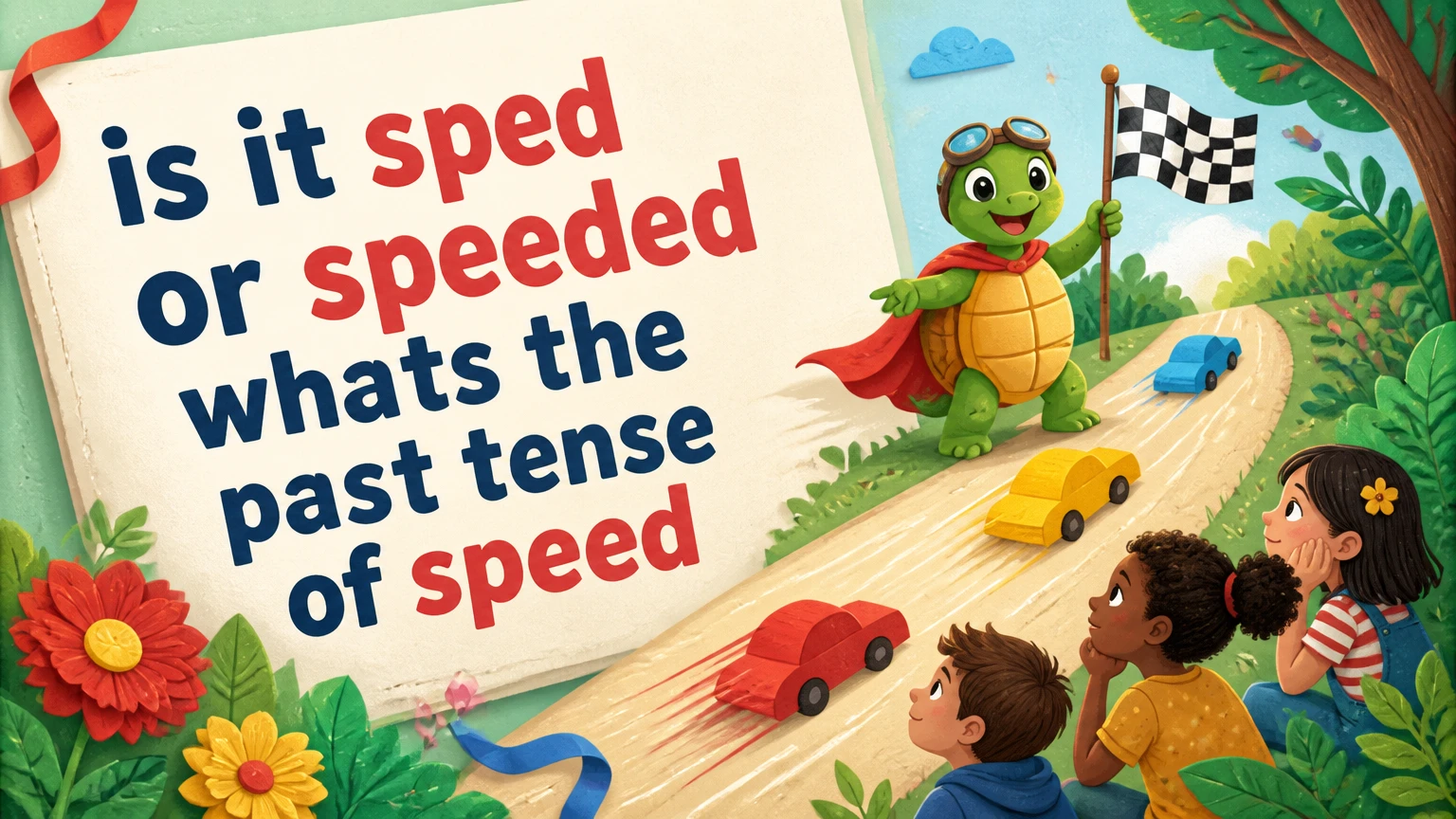 is it sped or speeded whats the past tense of speed