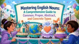 types of nouns common vs proper abstract vs concrete