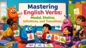 types of verbs modal verbs stative verbs infinitives and transitives