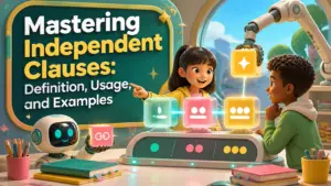 independent clause definition usage and examples