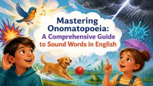 onomatopoeic words in english