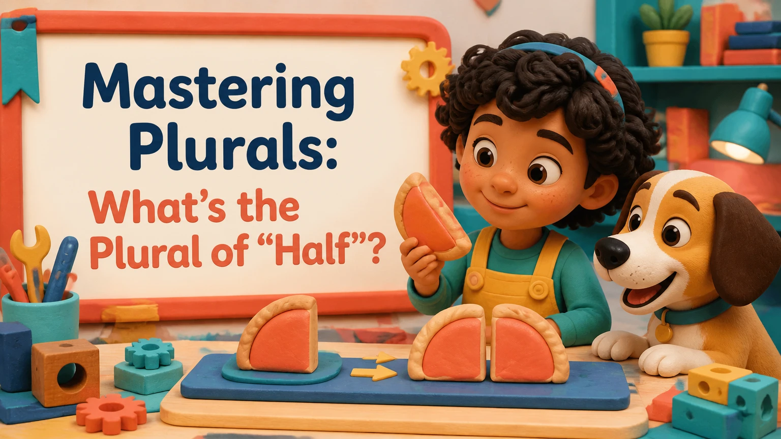 whats the plural of half