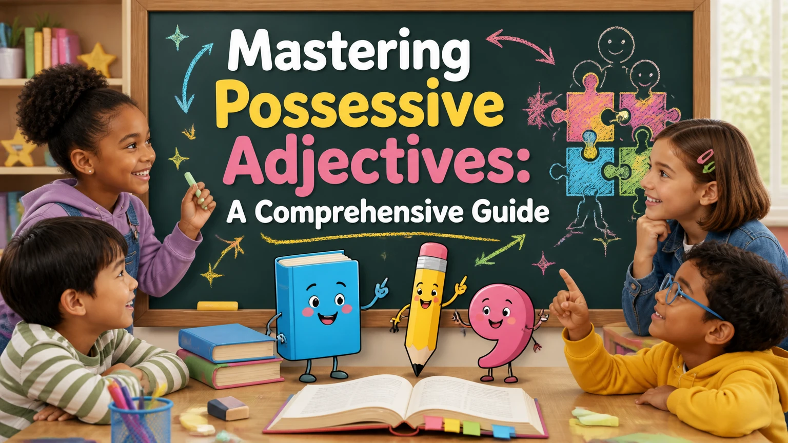 possessive adjectives definition usage and examples