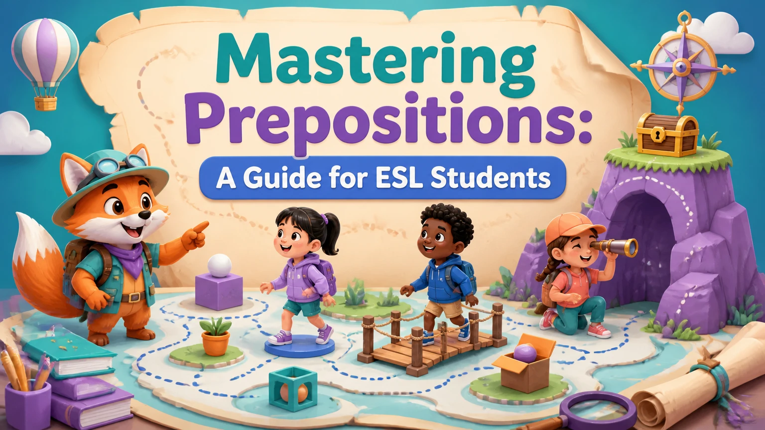 how to teach prepositions to esl students