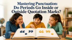 do periods go inside or outside of quotation marks