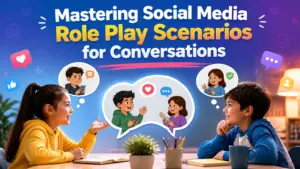 social media role play scenarios for conversations