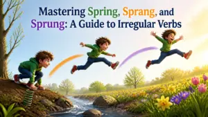 spring sprang sprung whats the past tense of spring