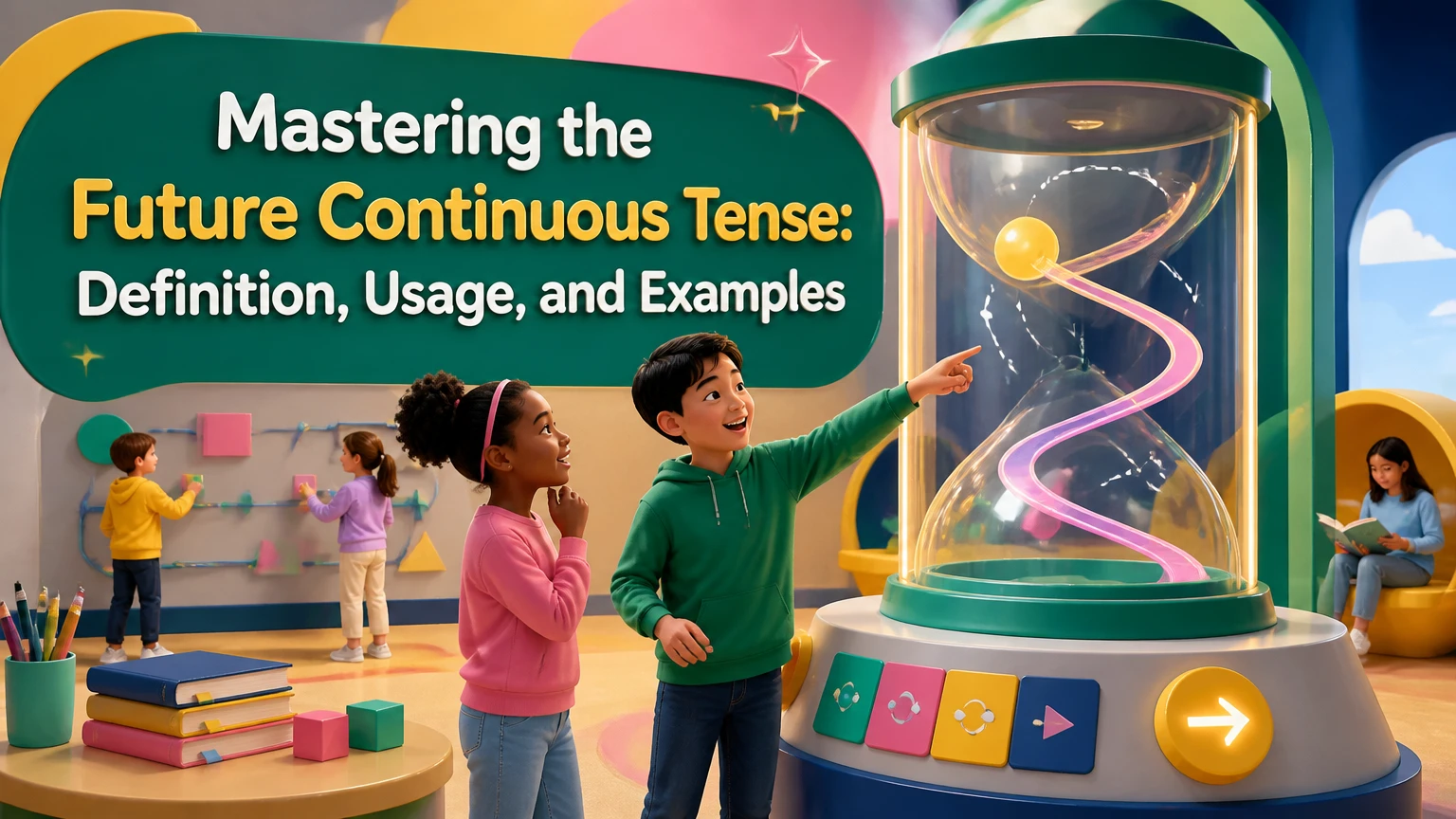 future continuous tense definition usage and examples