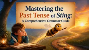 whats the past tense of the verb sting