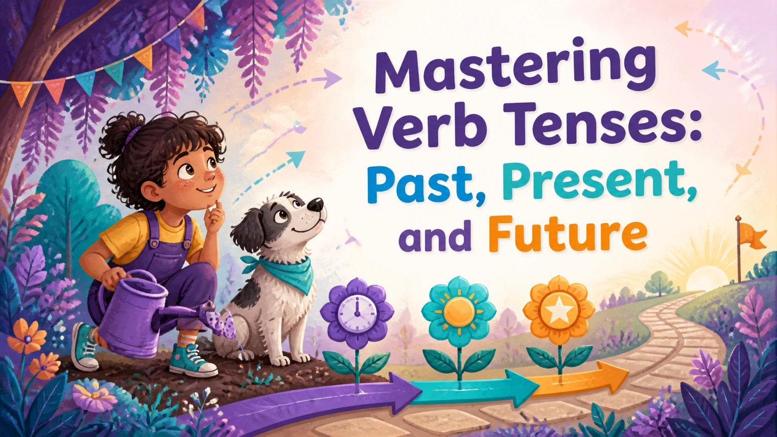 what are verb tenses past present future