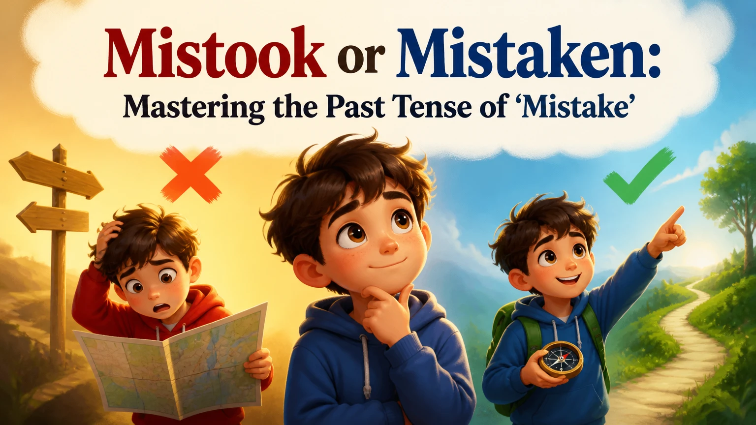 is it mistook or mistaken whats the past tense of mistake