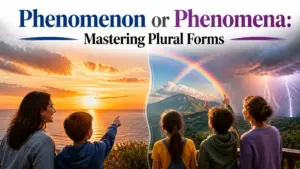 whats the plural of phenomenon