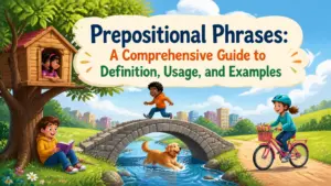 prepositional phrases definition usage and examples