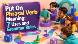 put on phrasal verb meaning 2