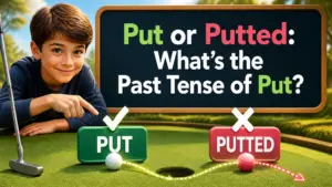 put or putted whats the past tense of put 2
