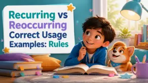 recurring vs reoccurring correct usage examples 2