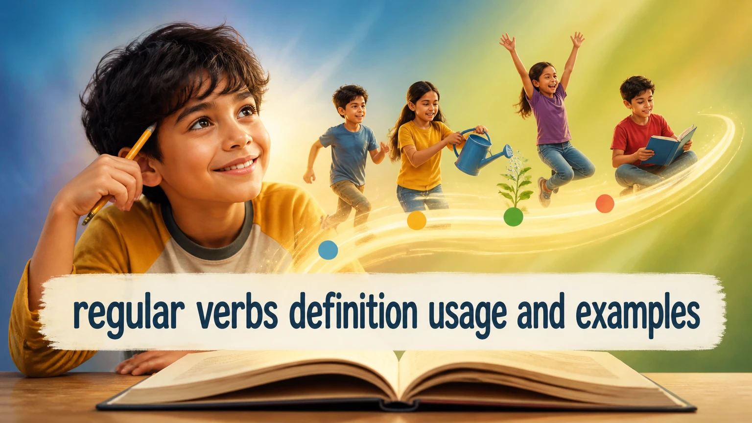 regular verbs definition usage and examples