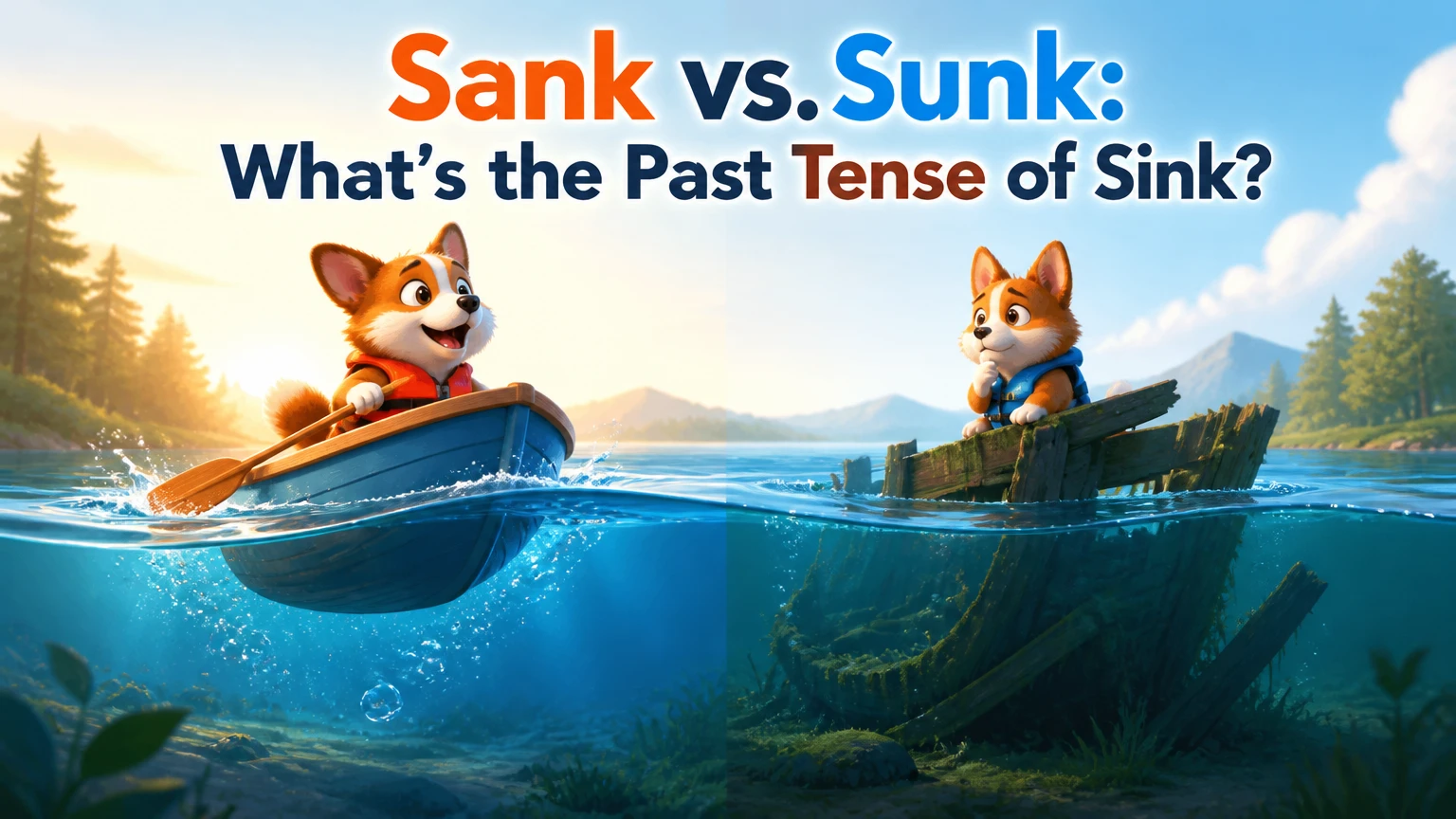 sank vs sunk whats the past tense of sink 2