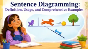 sentence diagramming definition usage and examples