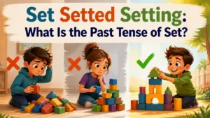 set setted setting whats the past tense of set 2